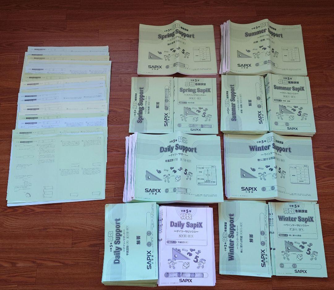 サピックス 小5 算数　ずっしり1年分！ デイリー 定着テスト　SAPIX