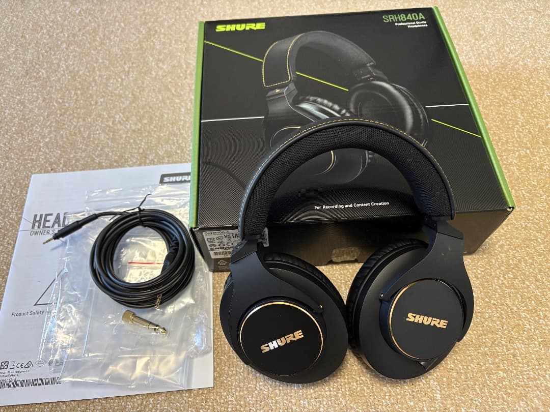 SHURE シュア SRH840A 【SRH840A-A】ヘッドホン 有線