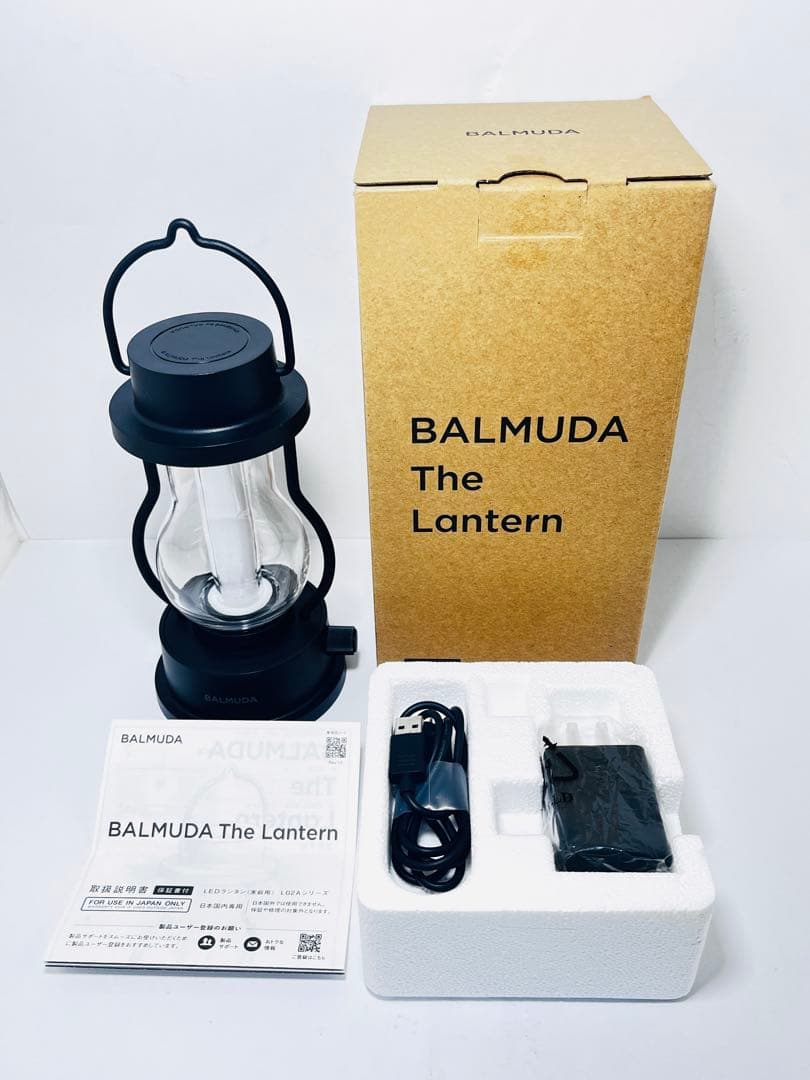 【新品未使用】BALMUDA The Lantern L02A-BK Black