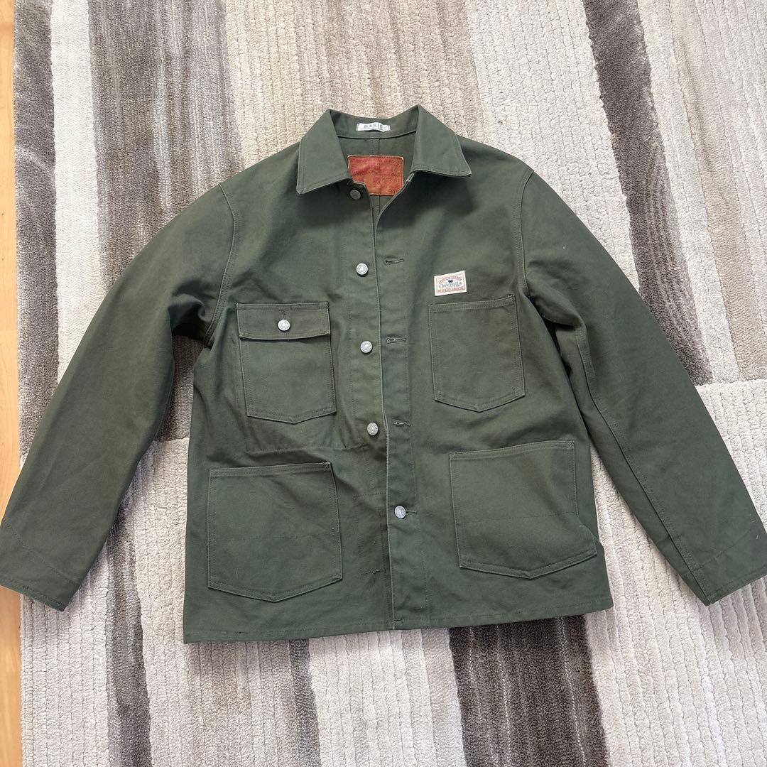 ステュディオダルチザン カバーオール サイズ40 オリーブグリーン　4586