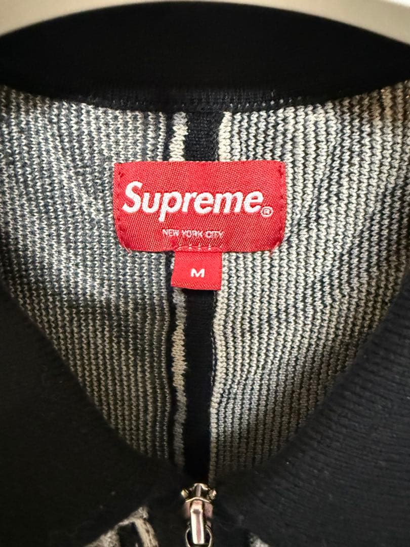 トップス Supreme Abstract Textured Zip Up Polo