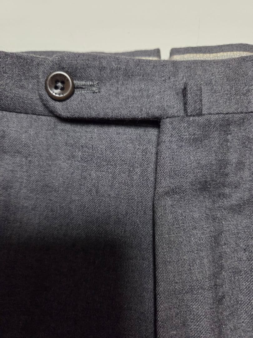 【美品】インコテックス　BEAMS F別注　SUPER100S　灰　48　秋冬