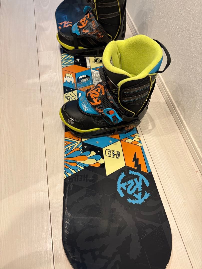 K2 Turbo スノーボード 3点セット　ボード120cm、ブーツ23cm