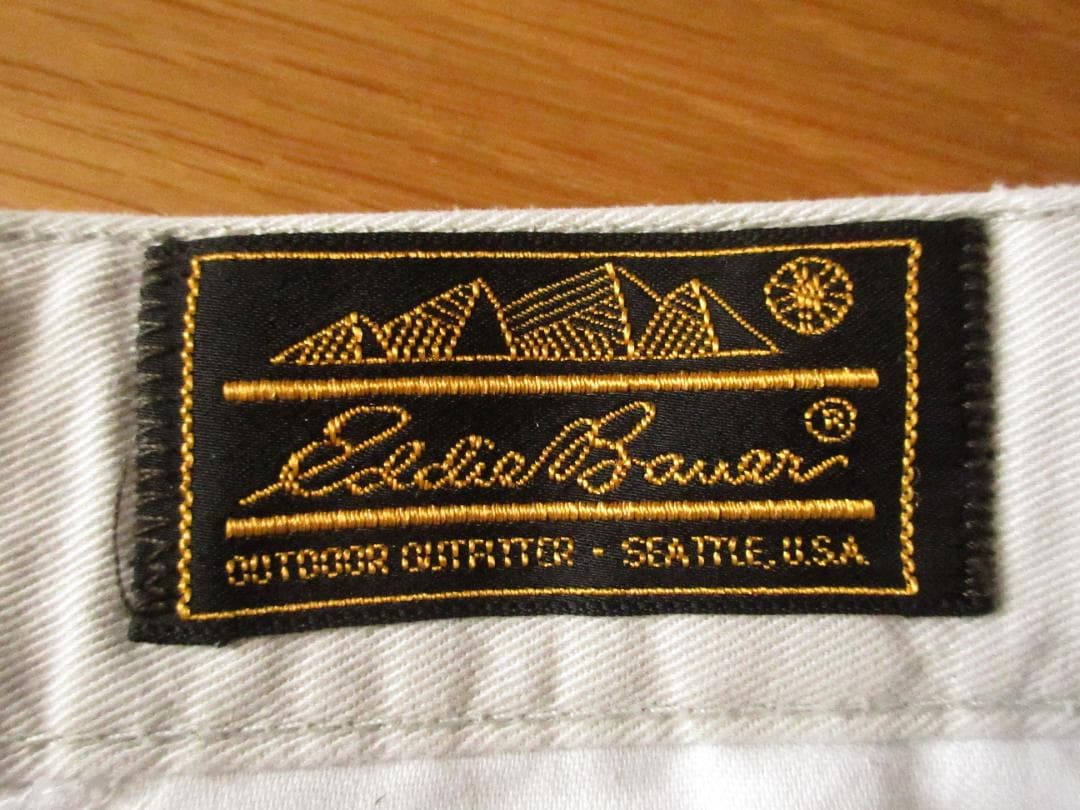 ★当時物エディーバウアー推定'90s【黒タグ】タックコットンパンツ/アイボリー