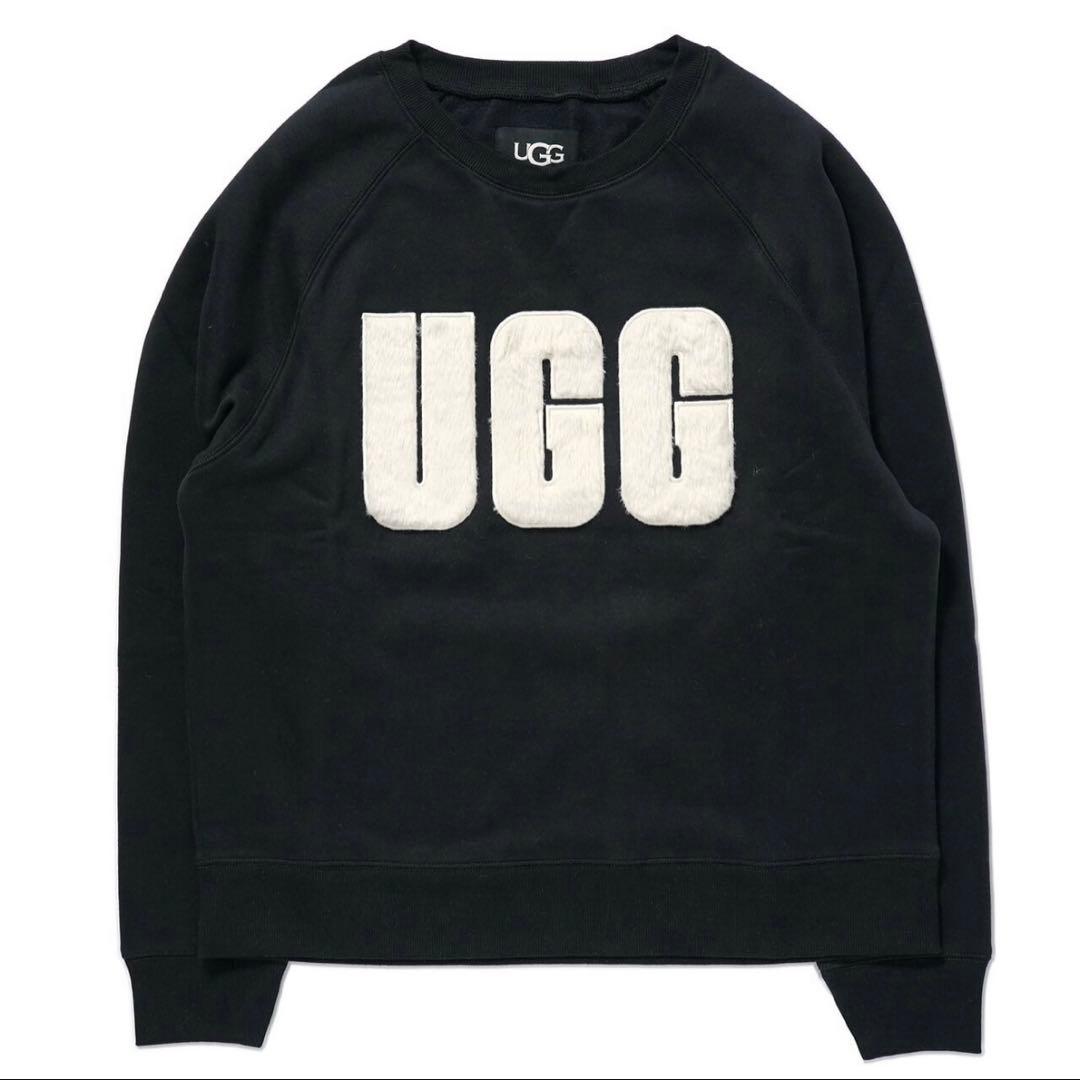 UGG アグ スウェット トレーナー ブラッククリーム Mサイズ