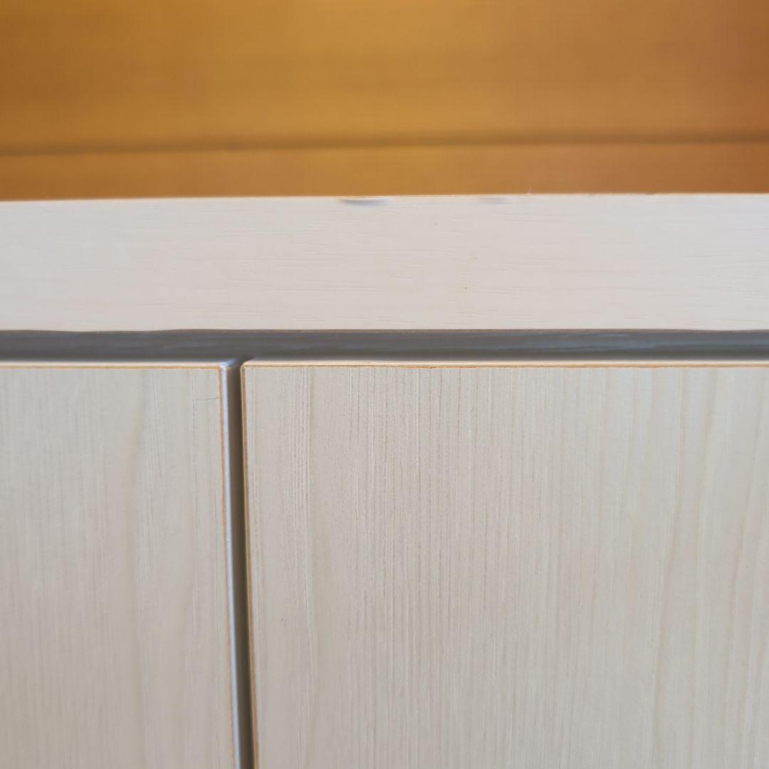 下駄箱 ハイタイプ 幅90 ピタゴラス 国産 完成品 ホワイトウォッシュ