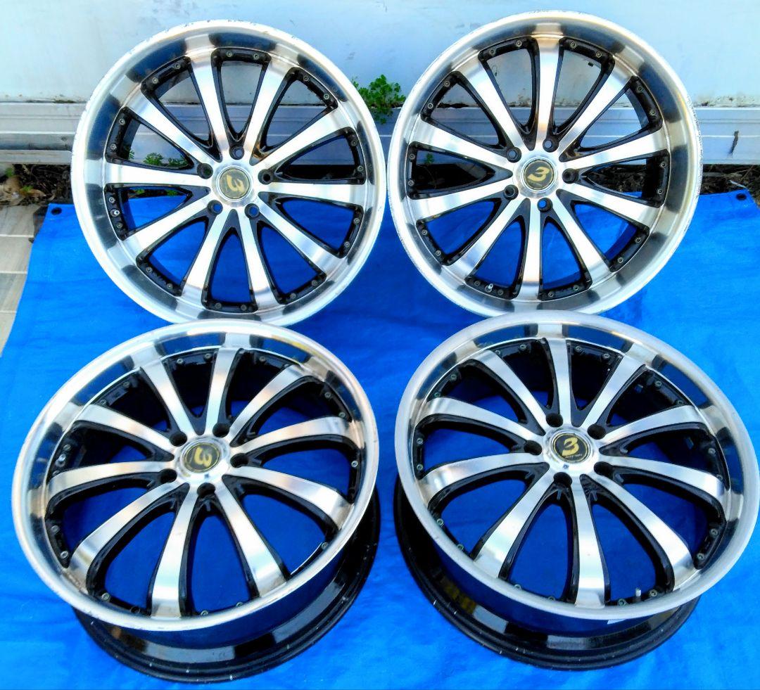 20× 8J+38 & 20×9J+38 PCD: 114.3mm 5穴 4本
