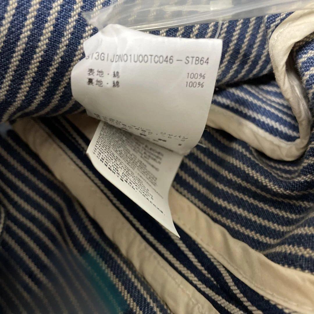 MARNI ストライプ デニム 七部袖テーラードジャケットパンツスーツ　希少