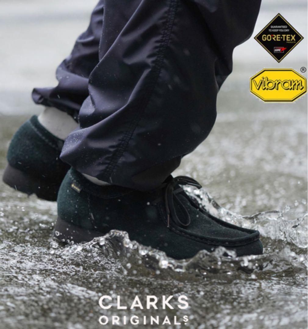⭐️未使用級⭐️　クラークス　ワラビー　GORE-TEX　スエード　ブラック