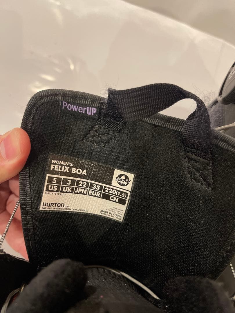 ダブルボア　BURTON　レディース　FELIX BOA　22cm