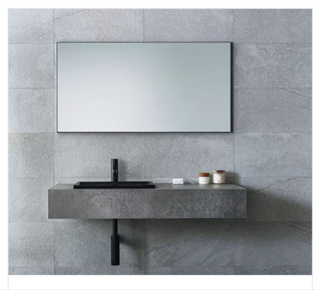 ミラタップ　サンワカンパニー　モルタナミラー　壁付け　鏡　四角　大型　大判