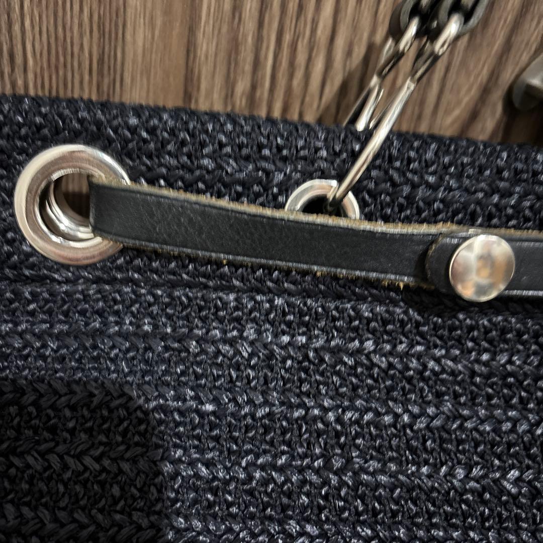 ☆PORTER☆ 希少黒ポーター　トートバッグ　カゴバッグ　A4 大容量　肩掛け