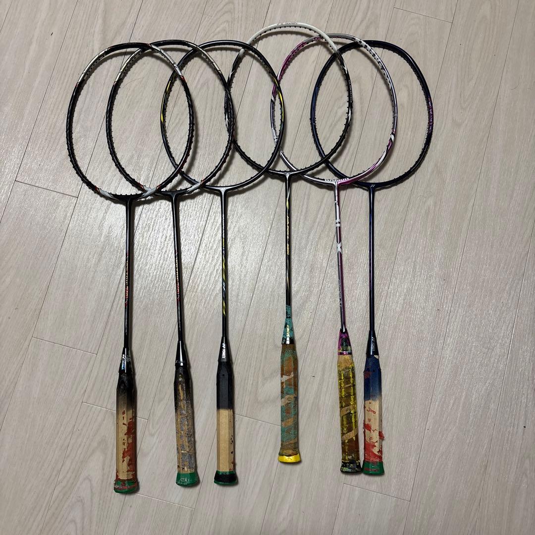 バドミントンラケット 6本セット ジャンク品