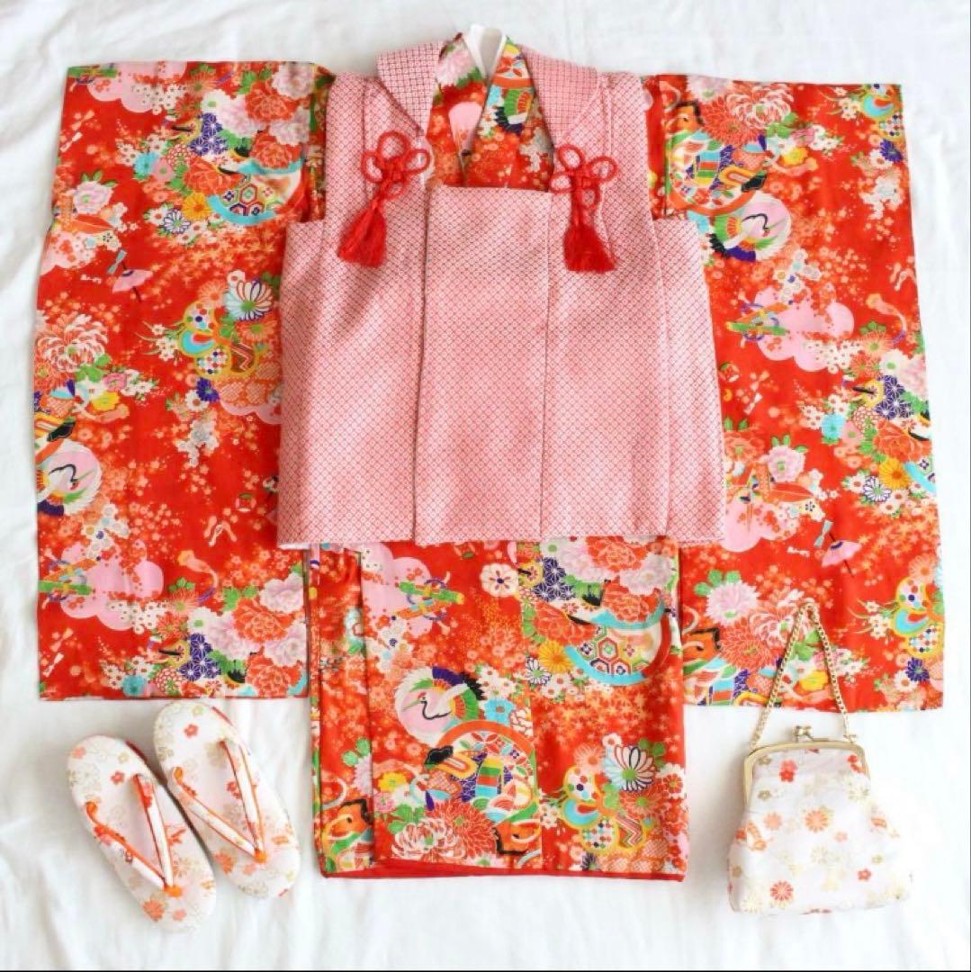 七五三（3歳）アンティーク着物セット一式　髪飾り