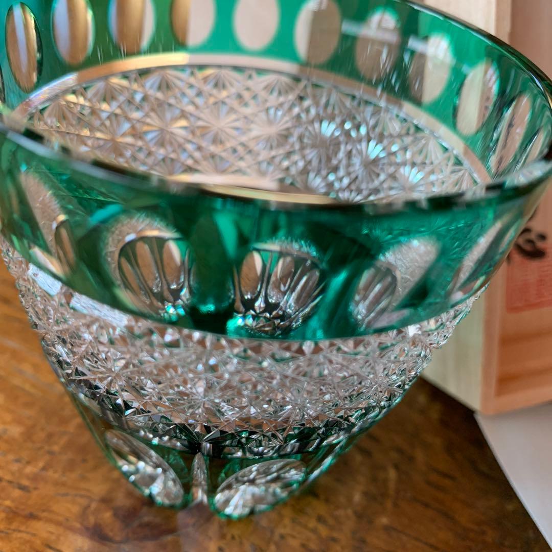 高野秀徳　江戸切子　グラス　新品未使用