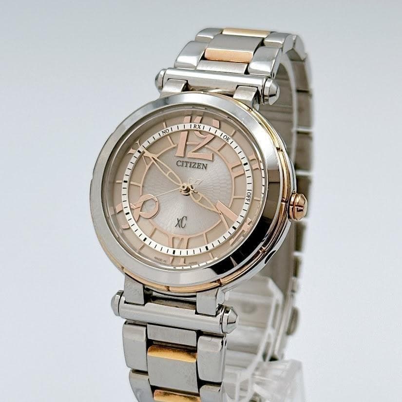 シチズン クロスシー レディース腕時計 エコドライブ ソーラー ピンクゴールド