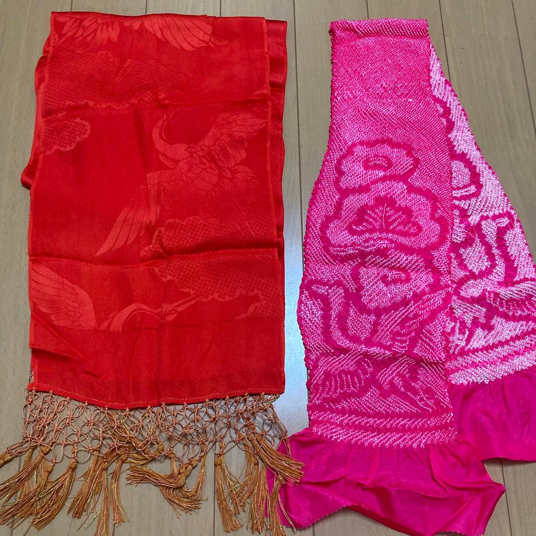 美品　15点セット　七五三　フルセット　3歳　5歳　7歳　アンティーク　紫　着物