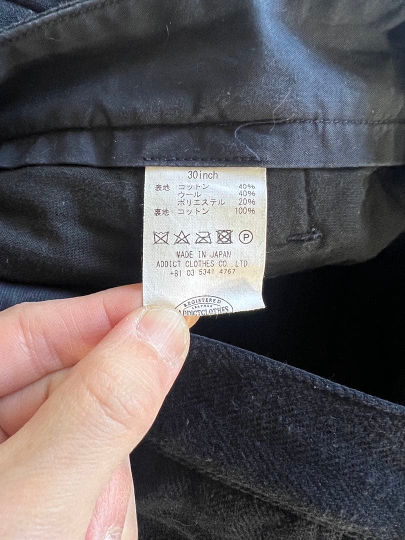 スーツ ADDICT CLOTHES HERRINGBONE WORK TROUSERS