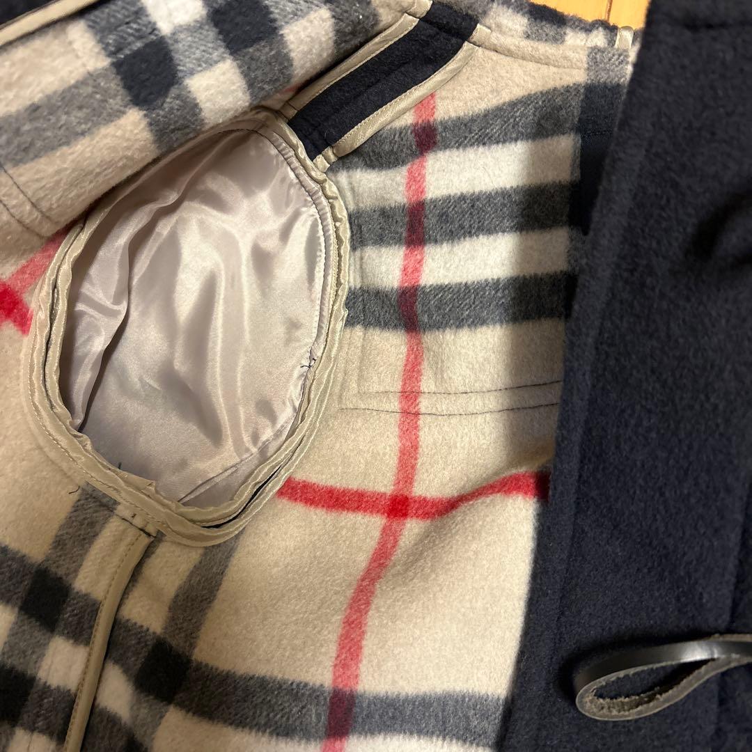 Burberry ダッフルコート ノバチェック116A ネイビー