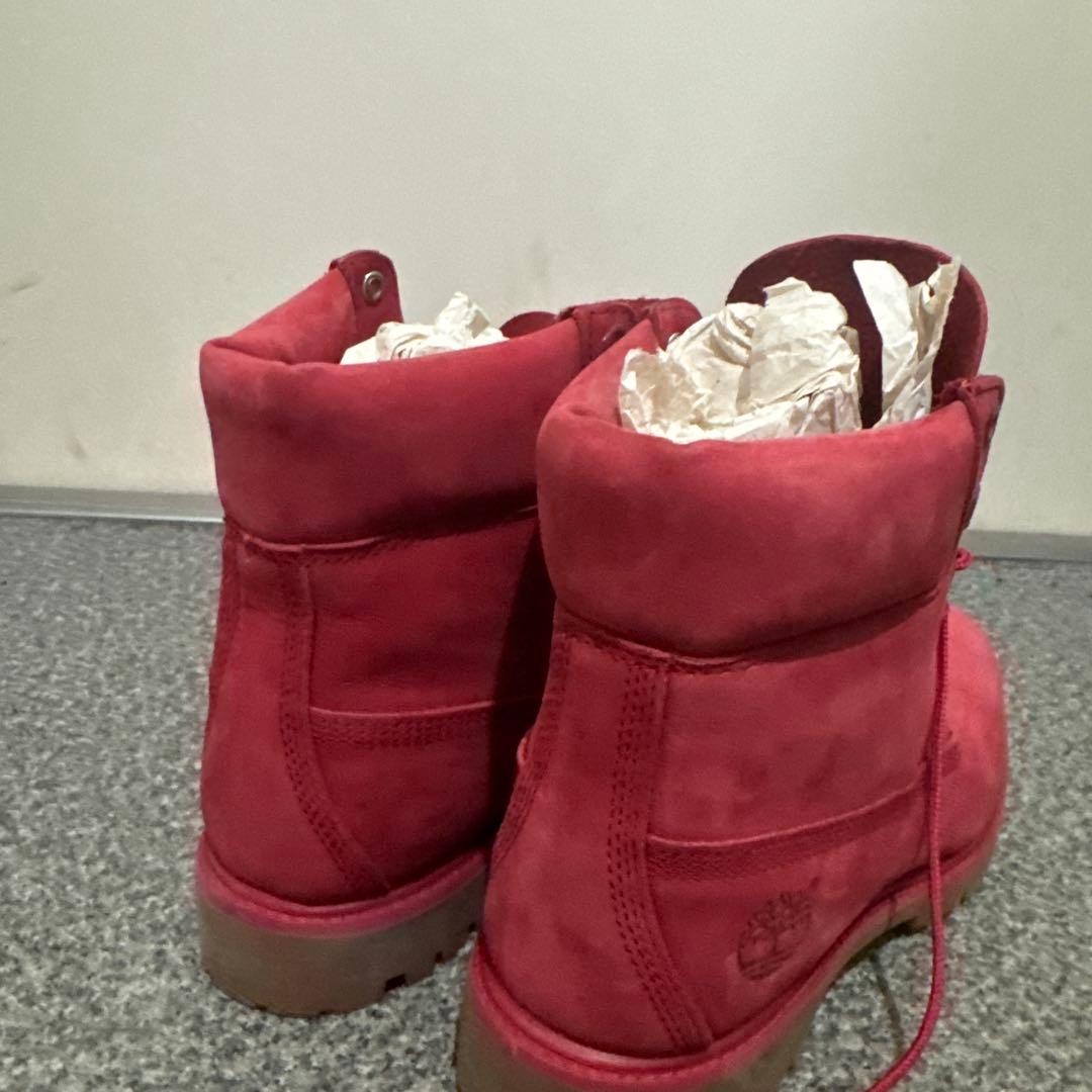 ティンバーランド レッド ハイカットブーツ