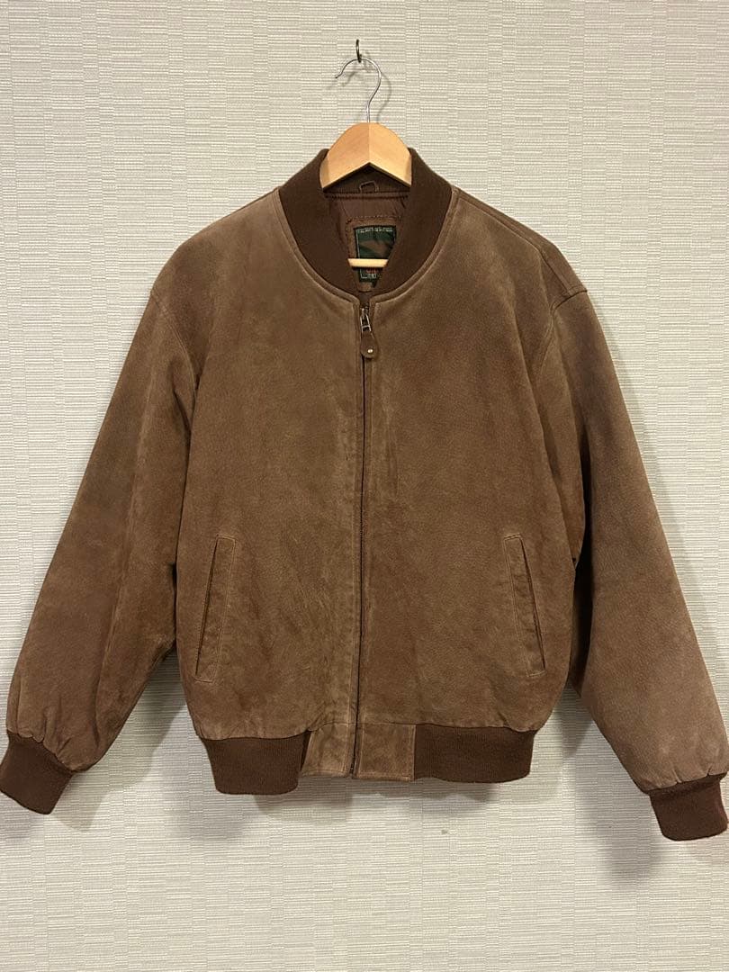 80s OLD UNIQLO ピッグスウェード ボンバージャケット レザーma1