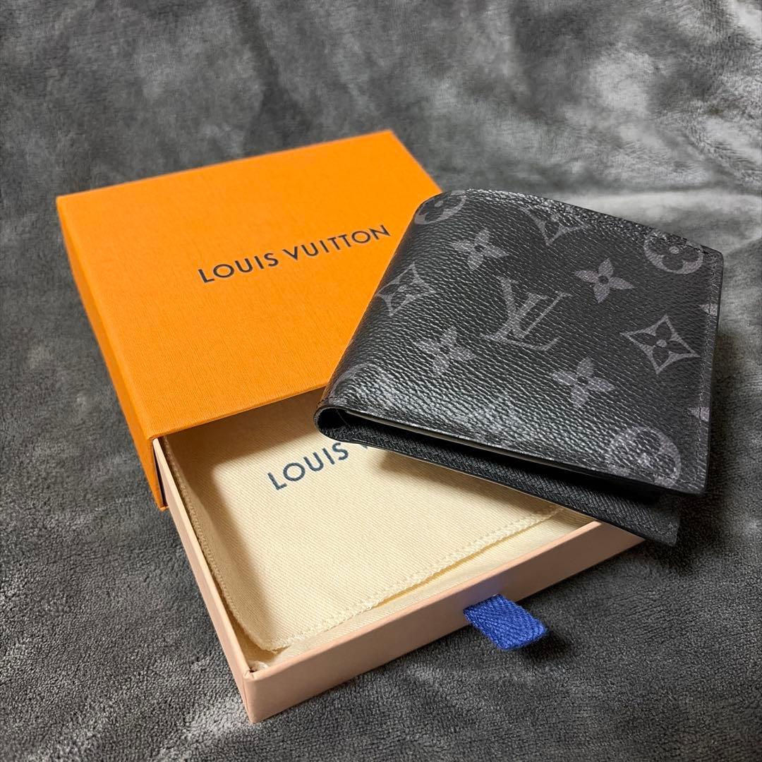 【美品】ルイヴィトン　モノグラム　エクリプス　ポルトフォイユ・マルコ　ICチップ