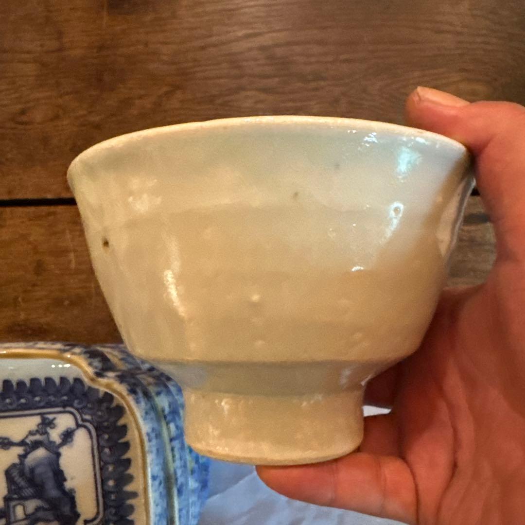 ‼️silver2点まとめて‼️李朝①と②‼️李朝と呼ばれる韓国の茶碗