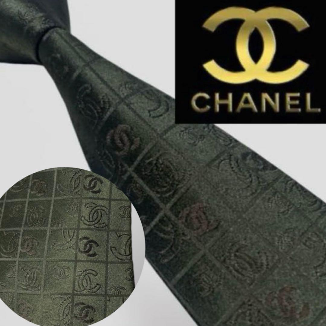 世界最高峰CHANELシャネル CCココマーク ネクタイ