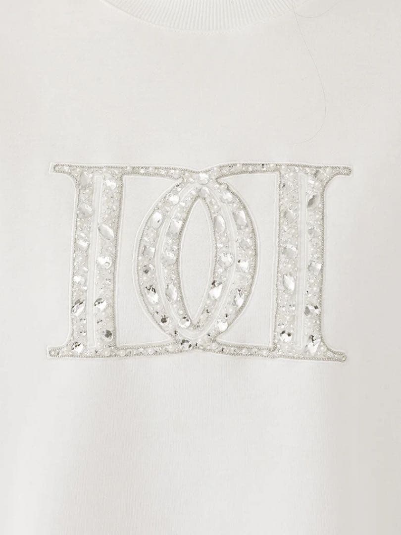 ♡ ダーリッチ Darich ♡ DDロゴビジュースウェットプルオーバー 白