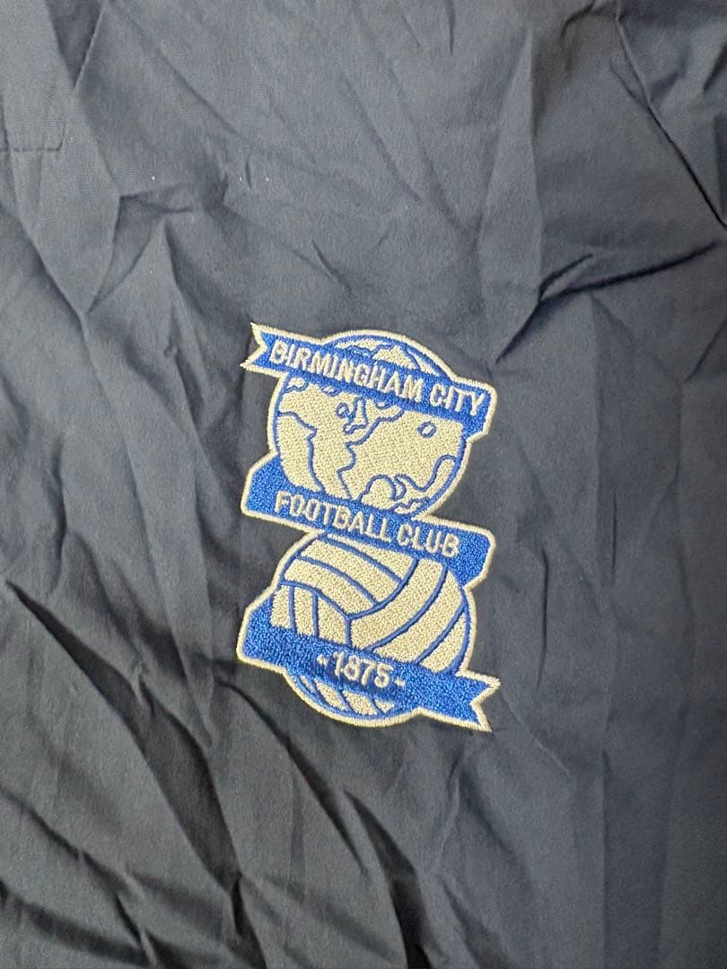 NIKEナイキバーミンガムFC 中綿ベンチコート L 紺刺繍サッカー