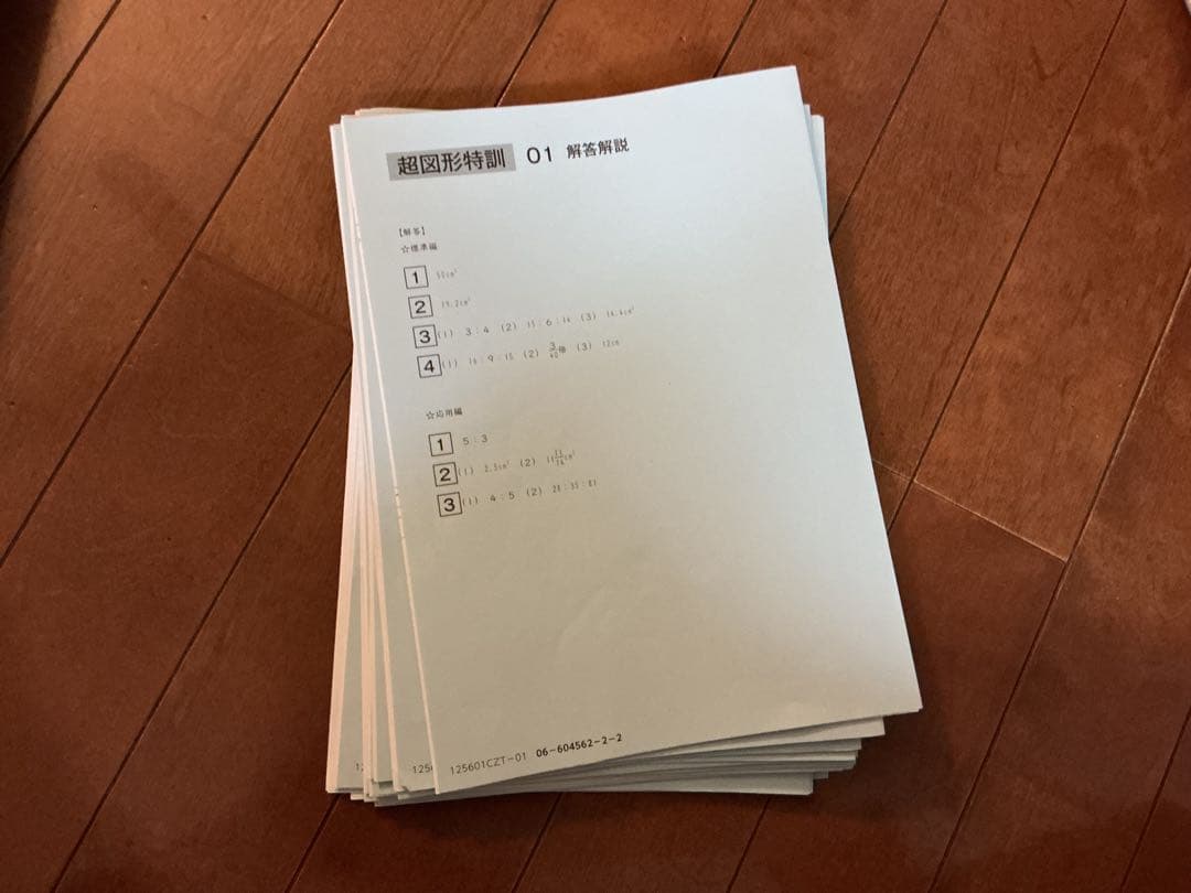 SAPIX 中学受験　聖光　開成　算数　土曜特訓　図形