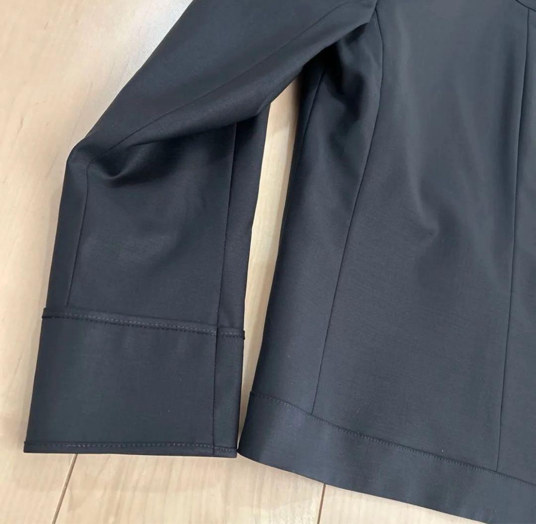 【極美品‼︎ 】 セオリーリュクス ノーカラージャケット ネイビー サイズ40