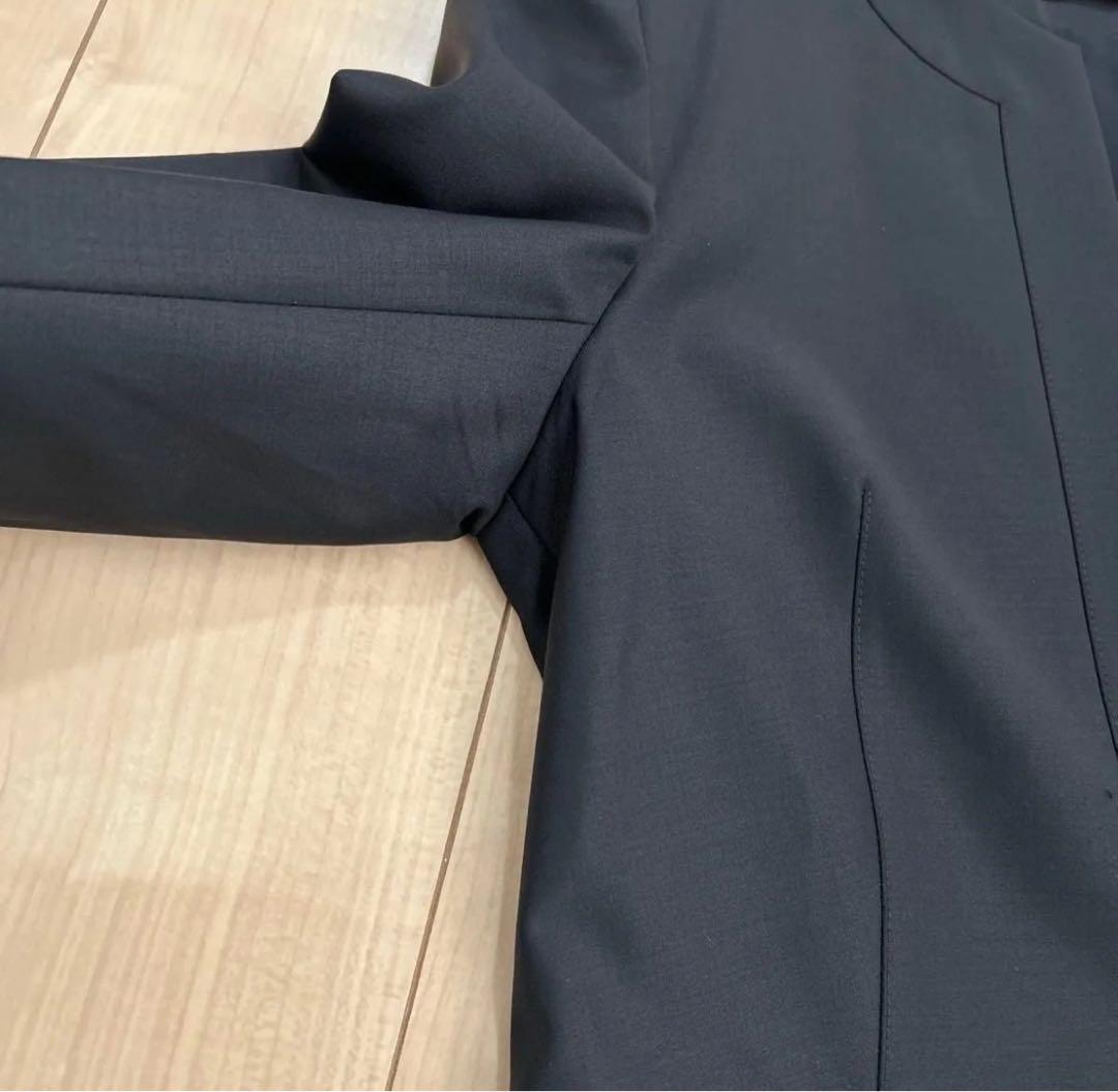 【極美品‼︎ 】 セオリーリュクス ノーカラージャケット ネイビー サイズ40