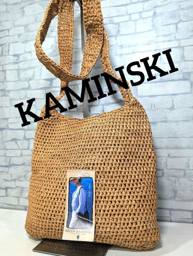 ✨新品未使用✨　ヘレンカミンスキー　かごバッグ　ショルダーバッグ　ラフィア