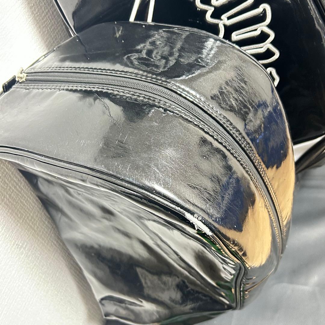 キャロウェイ　キャディバッグ　ブラック×ホワイト　エナメル　9.5型