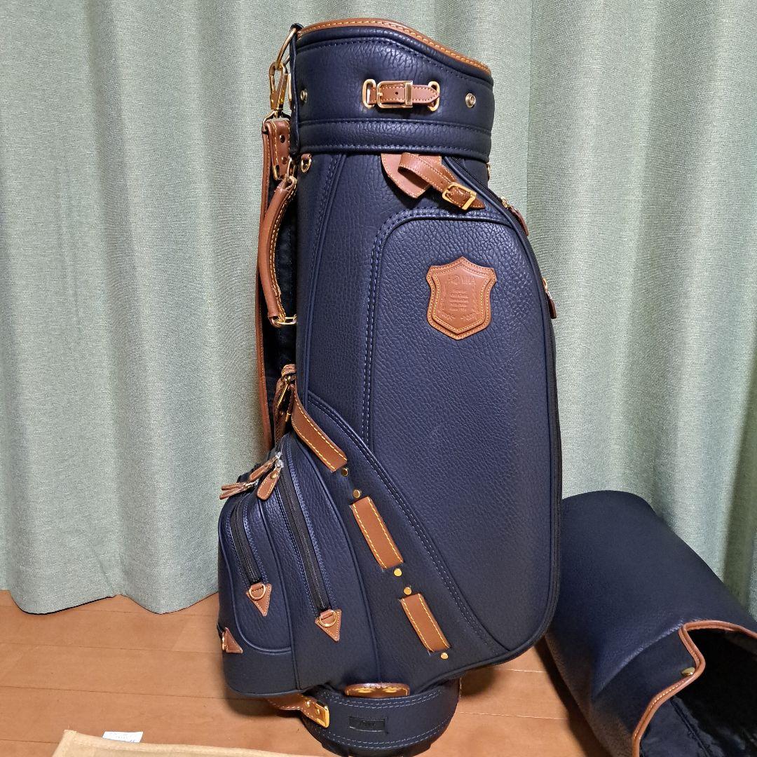 HONMA ゴルフバッグ。フード付き。美品！ 1部本革。