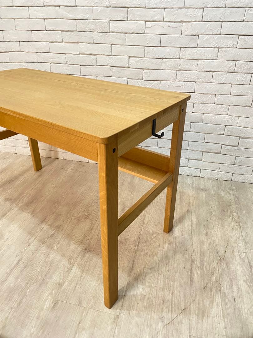 【東京都内23区配送無料】　無印良品 オーク　無垢材　デスク 机