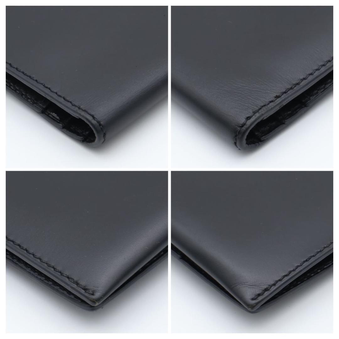 【極美品】HERMES ベアンクラシック　ボックスカーフ　長財布　黒