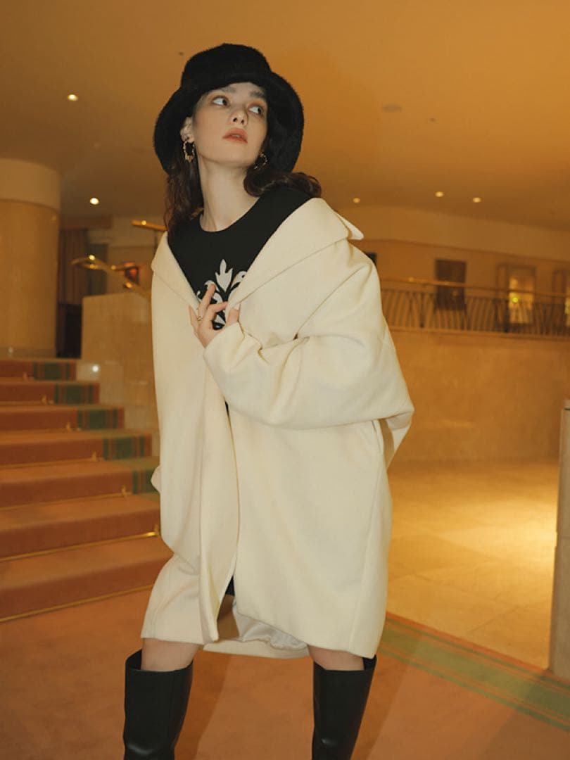 eimyエイミー◼️テーラードエッグコートのアイボリー