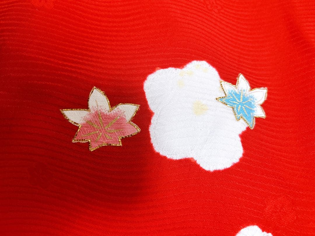 レトロ着物♡七五三　3歳　女の子　フルセット　正絹　刺繍