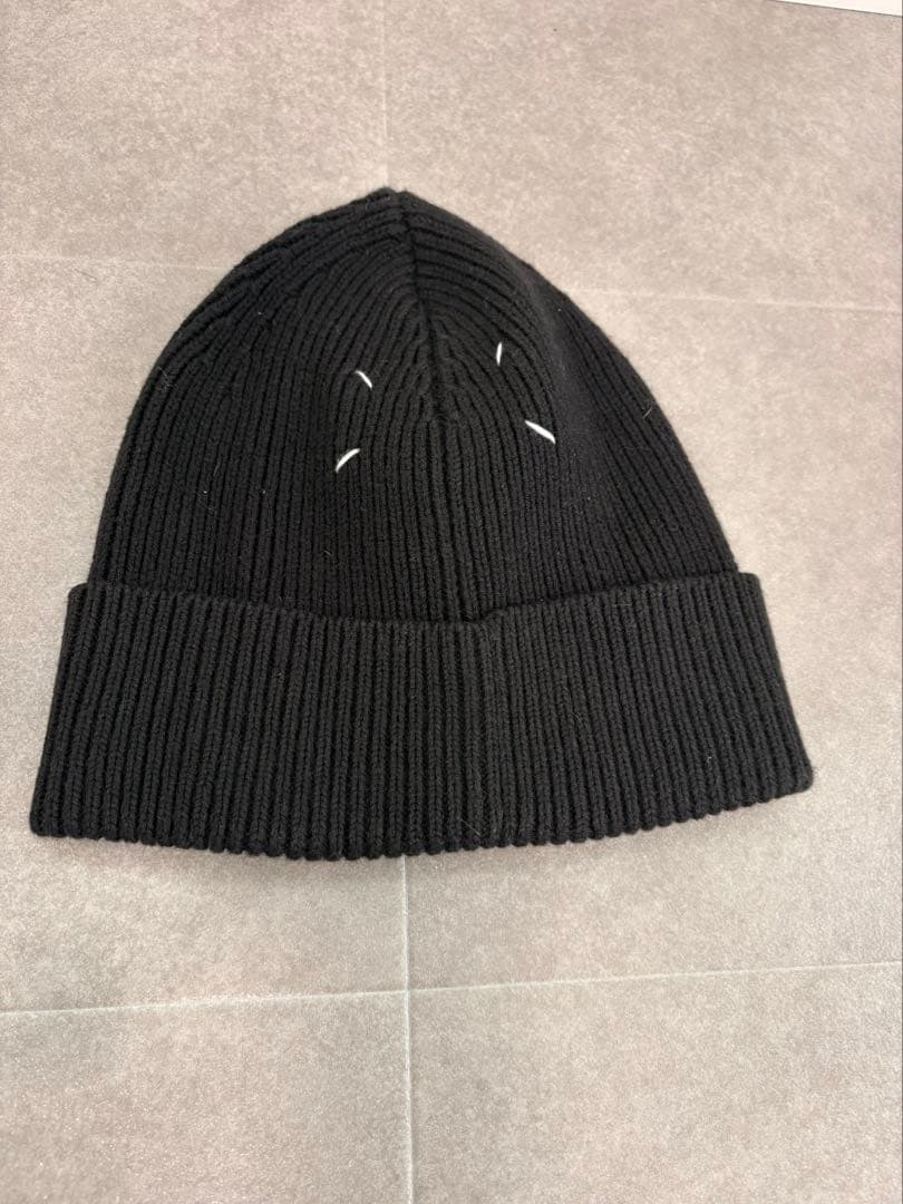 Maison Margiela メゾンマルジェラ 4ステッチニット帽 黒値下げ！