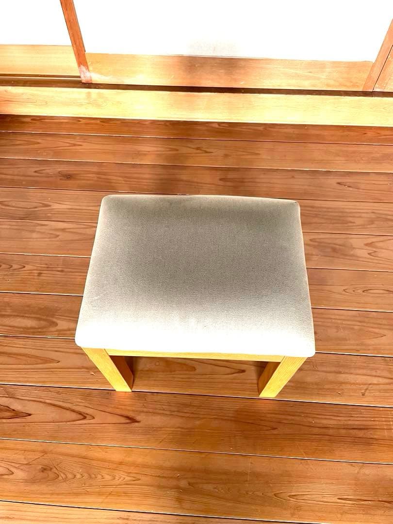 無印良品　木製ドレッサー・スツール付　廃盤 希少　タモ材