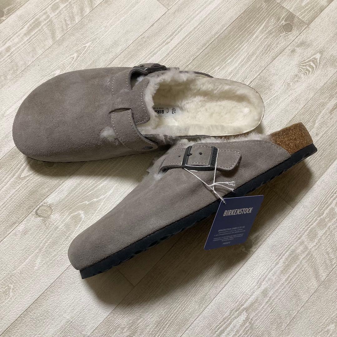 【未使用品】43 訳あり特価 BIRKENSTOCK ボストン ファー ボア