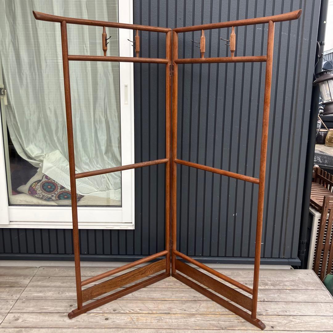 昭和レトロ 木製 衣桁 和風 古民具 欅 ケヤキ 衣紋掛け 古道具 和家具 着物