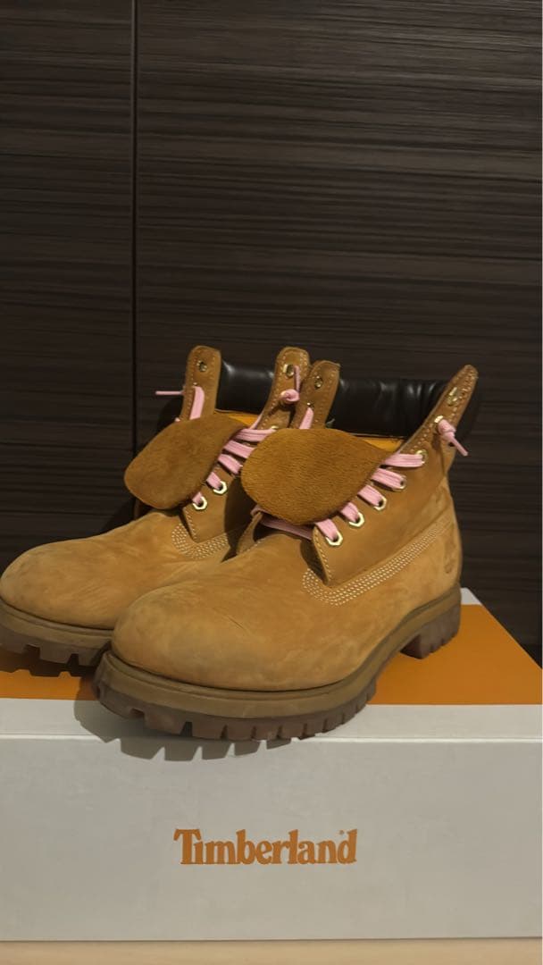 Timberland スエードハイカットブーツ ベージュ