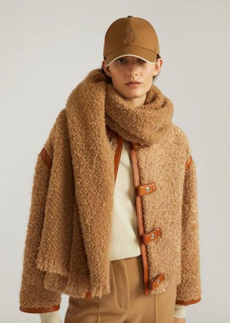 ロロ・ピアーナ Loro Piana テディベア 大判ストール キャメルシルク