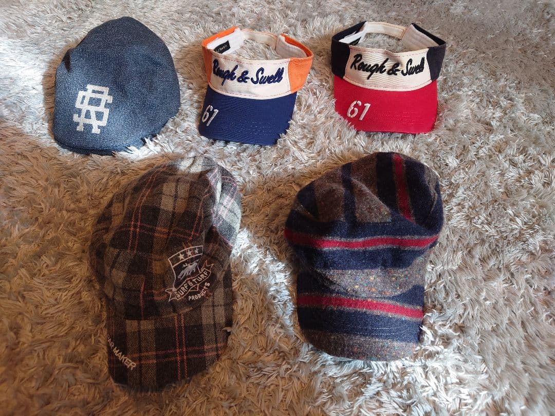 Rough & Swell SURF＆TURF ゴルフキャップ5点セット