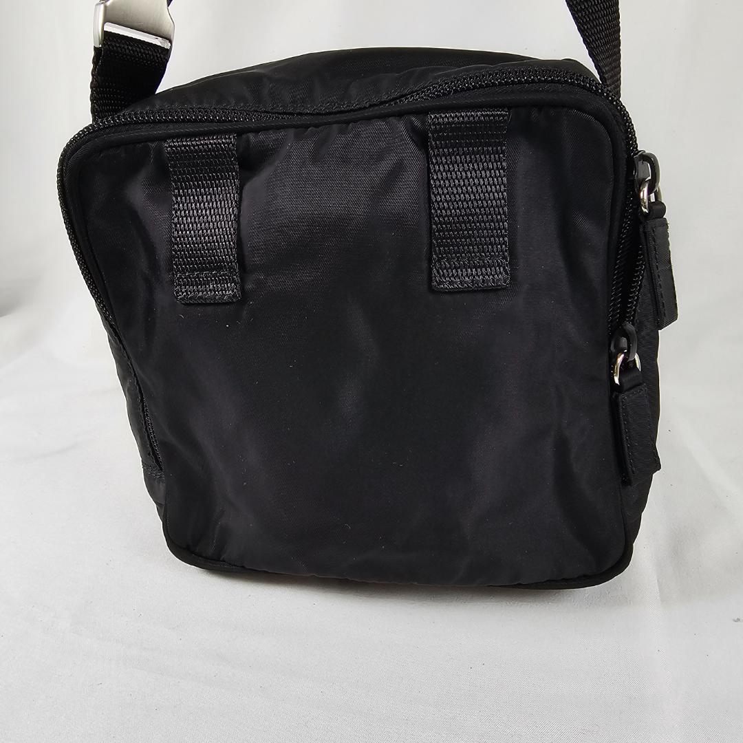 【希少】PRADA 3WAYバッグ 黒 テスート ナイロン 三角ロゴ