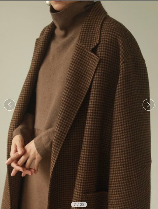 ※ジジ※Todayful オーバーチェックコート