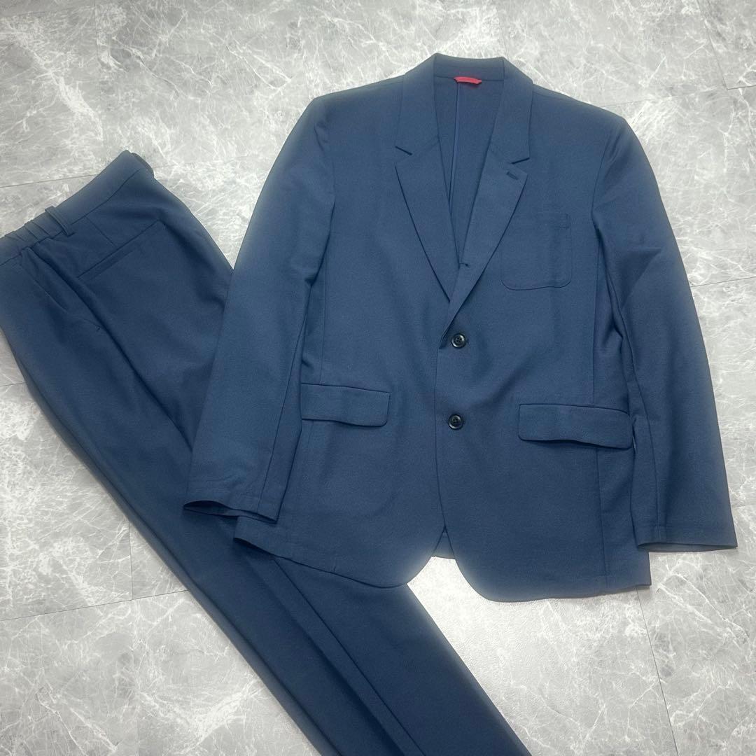 Factelier デイリーウォッシャブル　 セットアップ 扇原コラボ　L 紺